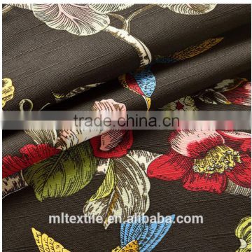 100%Cotton reactive printing canvas fabric cloths for curtain sofa tablecloth