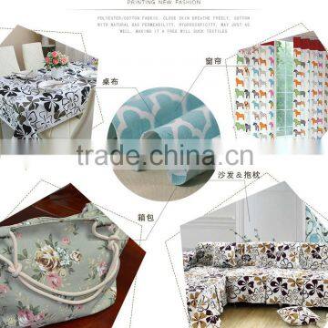 65% Polyester 35% Cotton Sofa Cover Fabric Printed Canvas Fabric photo-5