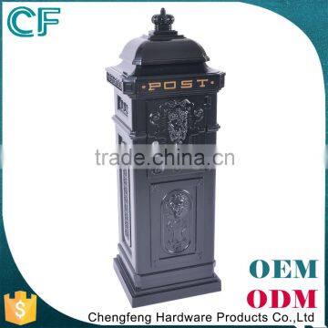 The Most Popular Style In Europe Die Casting Aluminiun Freestanding Usa Black Letter Box From China photo-2