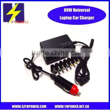 car laptop charger 80w 15v-24v with USB