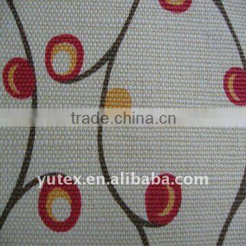 bleached and printed jute cotton fabric