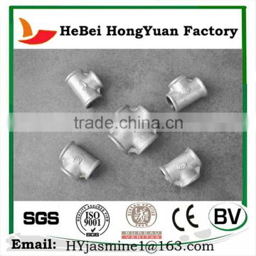 Hydraulic Bulkhead Fittings 2 Inch Four Way Tee Pipe Fitting