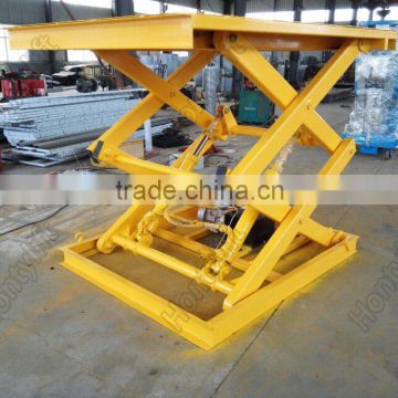 In ground installation fixed scissor lift for car lifting CE approve