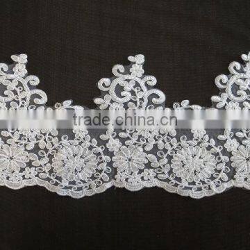 2015 New design embroidery african-cord-lace