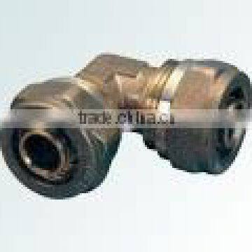 wholesale equal elbow brass fittings for pex pipe used for water supply and underfloor heating.