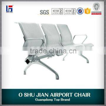 Commerical price silver aluminium waiting chair