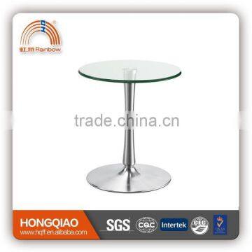 ET-23-1 glass stainless steel meeting coffee table