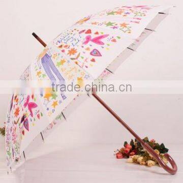 Big Umbrella Customized Printing 27inches Golf Umbrella with LOGO Printing straight umbrella