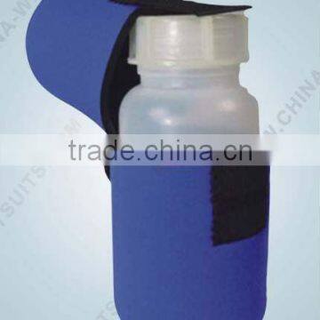 bottle holder with hook and loop