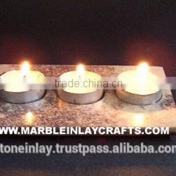 Hand Carved Soapstone Candle Stand
