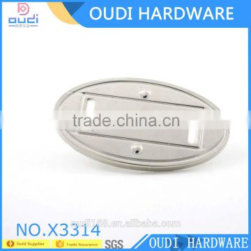 China Manufacture Luggage Accessories Metal Labels Custom