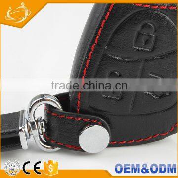 Customize New Design 3 Button Leather Protective Smart Car Key Case Holder Bag photo-4