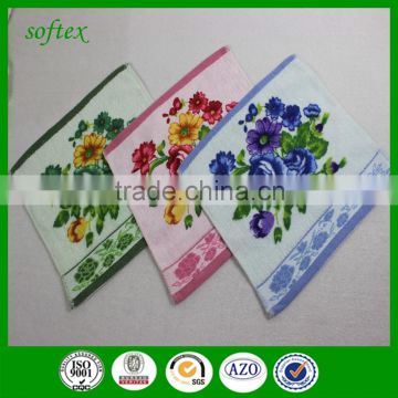 printed face towel with logo 100% cotton Factory OEM