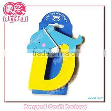 Custom Animal Letter Magnet (wooden craft in laser cut & engraving)