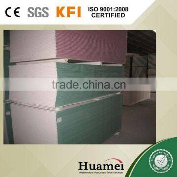 12MM plaster drywall board with high quality gypsum powder