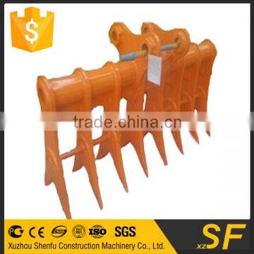 China supplier double tooth root rake bucket made in china