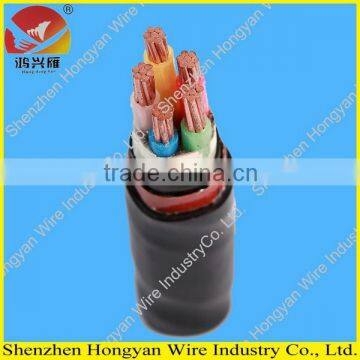 low voltage copper conductor PVC jacket XLPE insulated 5 core armored power cable