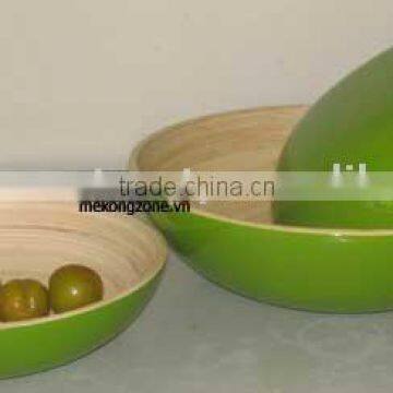 lacquered bamboo bowl