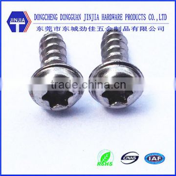 stainless steel metric m4*12 washer torx screw