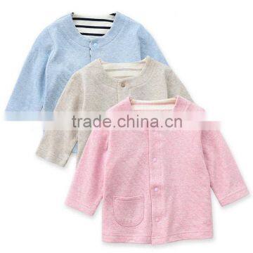 cotton cardigan Kids Outwear soft breathable Baby Girl Coats For Spring