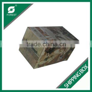 SINGLE WINE BOTTLES PAPER SHIPPING BOX LUXURY WINE CORRUGATED SHIPPING BOX photo-4