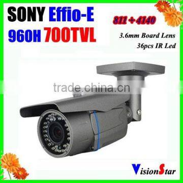 1/3"Sony super ccd sensor Effio-E 700TVL better vision image outdoor using ir camera security system cctv camera