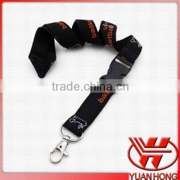 Polyester printed neck double layer lanyards from factory