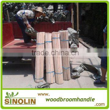 wooden broom stick with italian thread