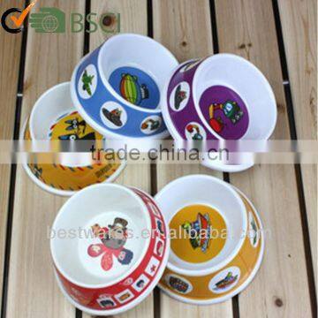 2015 Hot sale plastic melamine large double pet cat dog feeder