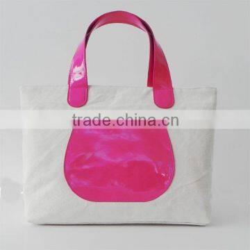 canvas tote bag with outside pockets leather shoulder messenger bag