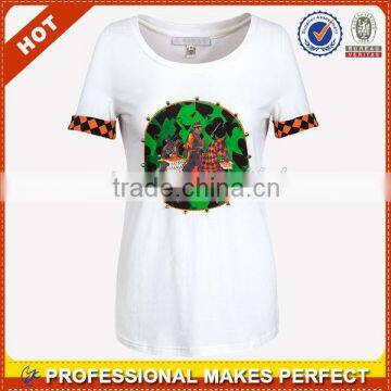 Fashion Girl t Shirt With Cool Pattern(YCT-A0029)