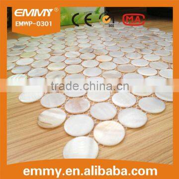 25*25mm mesh backing shell mosaic tile, mother of pearl mosaic bathroom tile