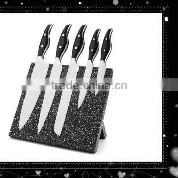 5 pcs kitchen knife set -Mirror-ABS handle