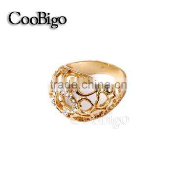 Fashion Jewelry Elegant Rhinestone Love Ring Women Wedding Birthday Party Show Gift Dresses Apparel Promotion Accessories photo-2