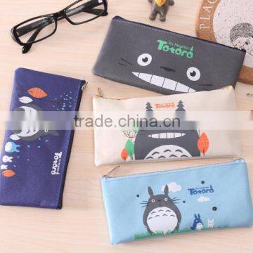 Professional cute cartoon print pencil case made in china