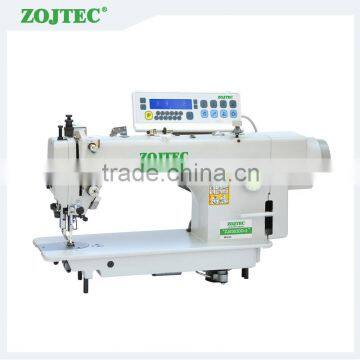 ZJ0303DD-3 Direct drive computerized lockstitch sewing machine with top and bottom feed, auto trimmer (foot lifting by knee)