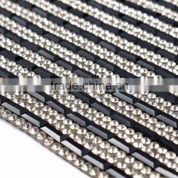 yiwu xiumao wholesale wedding diamond mesh ribbon / rhinestone mesh wrap rolls