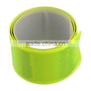 2 High Visibility Arm Slap Strap Reflective Safety Band - Hi Fluorescent Cycling photo-2