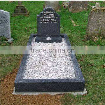 black grave monument