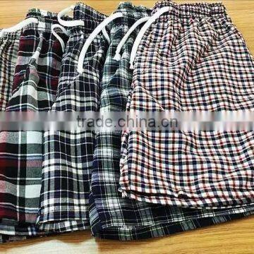 Men's grid woven shorts