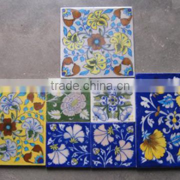 cheap prices best quality wholesale assorted blue pottery tiles online lot