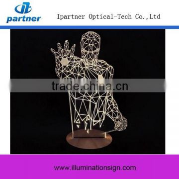 3D Table Led Night Light USB Charger, 3D Lamp Light