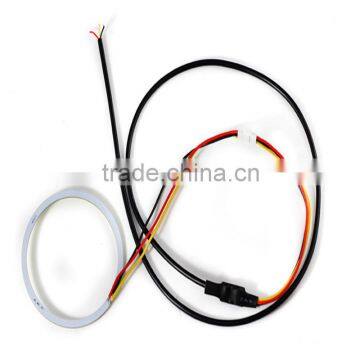 new design DC double cob led angel eye advanced technology ring angel eyes single color change angel eye for all car