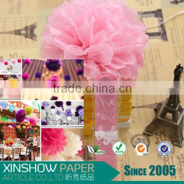 Tissue pom poms/Honeycomb ball for wedding stage decoration