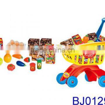 Fashion Kid Toy Funny Plastic Shopping Cart Supermarket Shopping Trolley