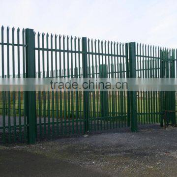 Fencing panels / Palisade fencing /Yard fence / Used powder coated galvanized steel palisad e fence / security fence