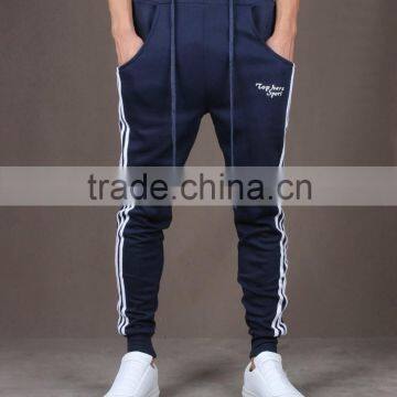 sports jogging pants with side zip up pockets