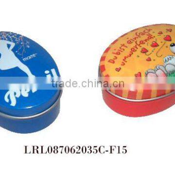 Gift tin(oval box,candy tin)