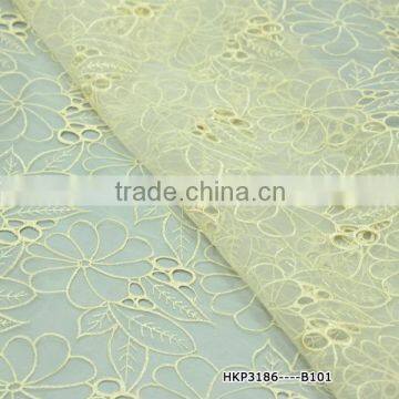 Latest design PP swiss voile organdy lace garment fabric