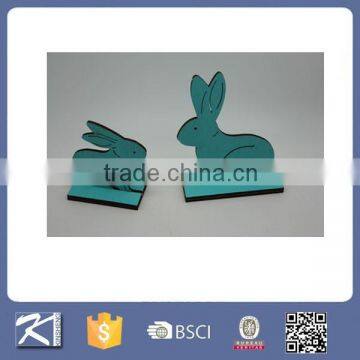 China supplier wooden decorative easter rabbit for easter holiday